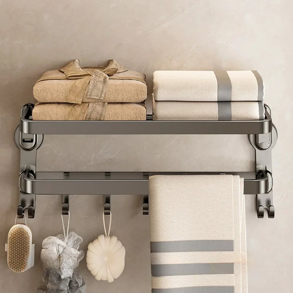 Serviette de bain murale à ventouse sans trou ✨