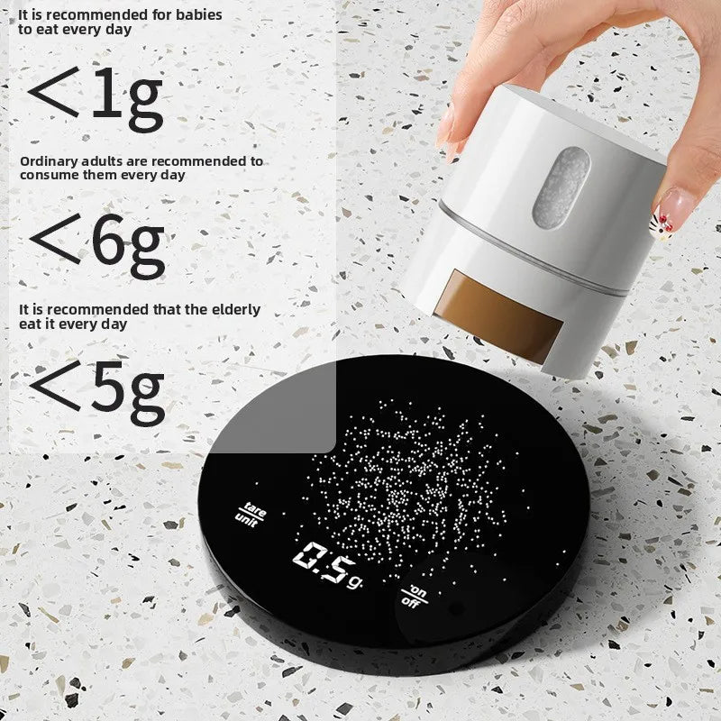 Set de 6 pots à épices magnétiques – Support mural adhésif inclus