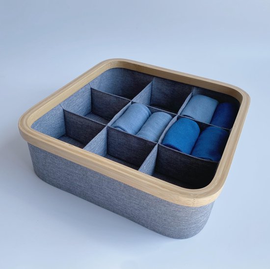 SET 3 pièces de rangement à Cadre en Bambou