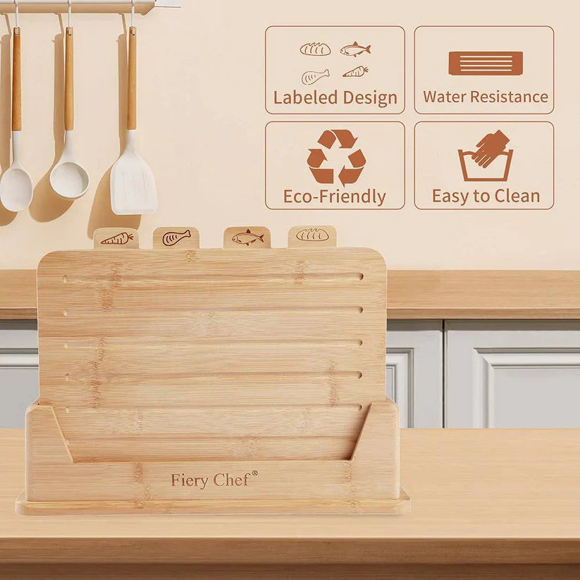 Set de Planches à Découper avec Icônes Alimentaires