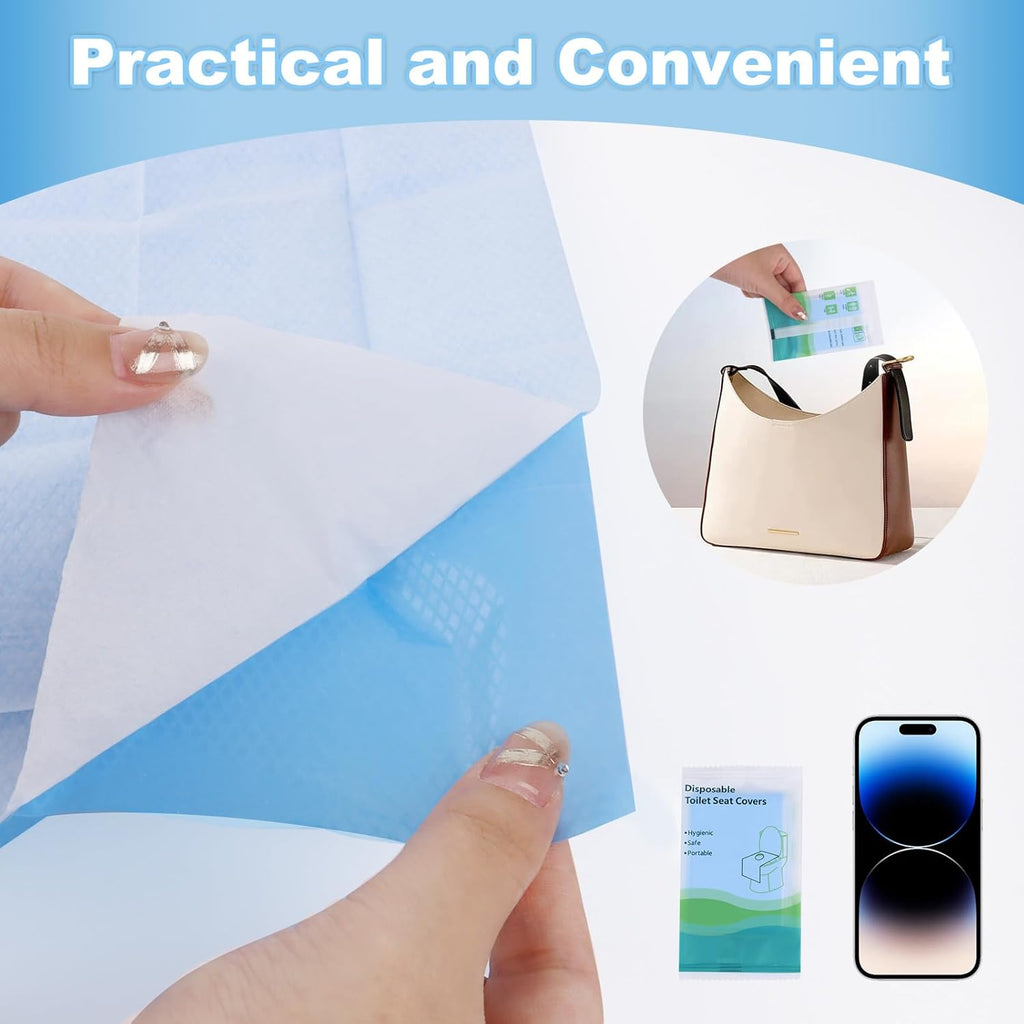 Sachets Hygiéniques portatifs Pour Couvrir Le Siège Des Toilettes.