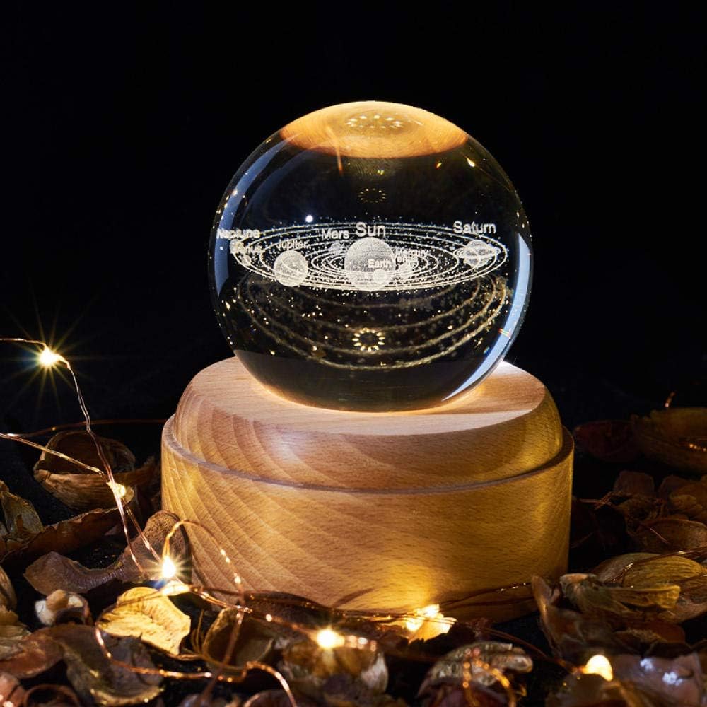 Boule de cristal 3D rotative 360° automatique