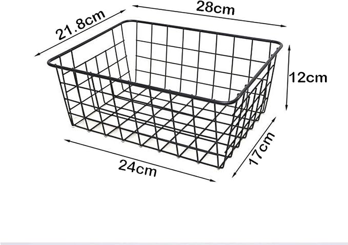 paniers de rangement en fil métallique