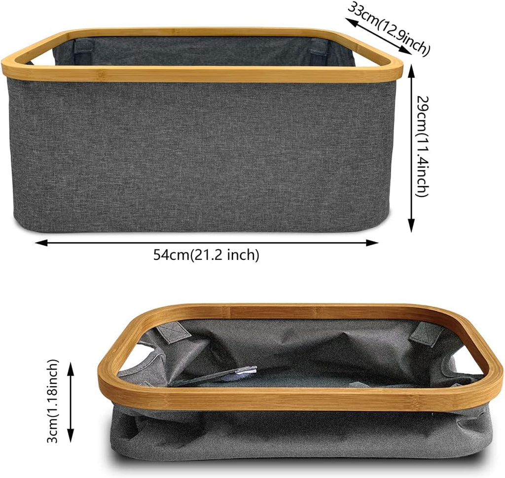 SET 3 pièces de rangement à Cadre en Bambou