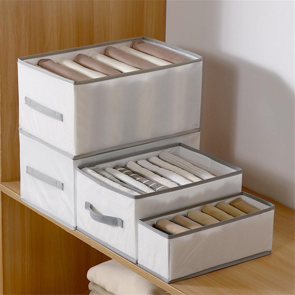 Organisateur de Rangement Pliable – 8 Grilles pour un Placard Parfaitement Ordonné