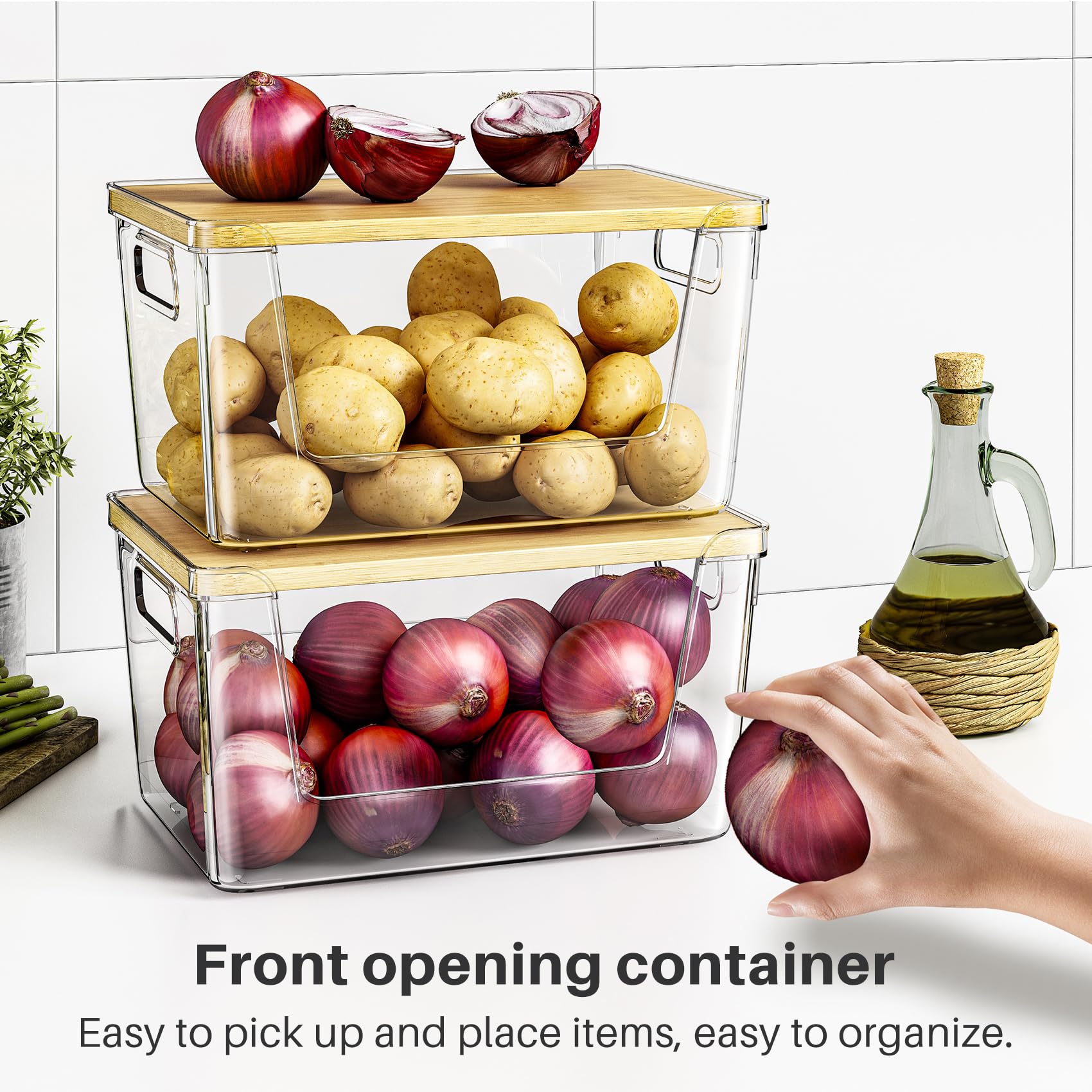 Boîte transparente avec couvercle