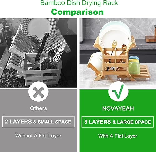 Égouttoir à Vaisselle en Bambou