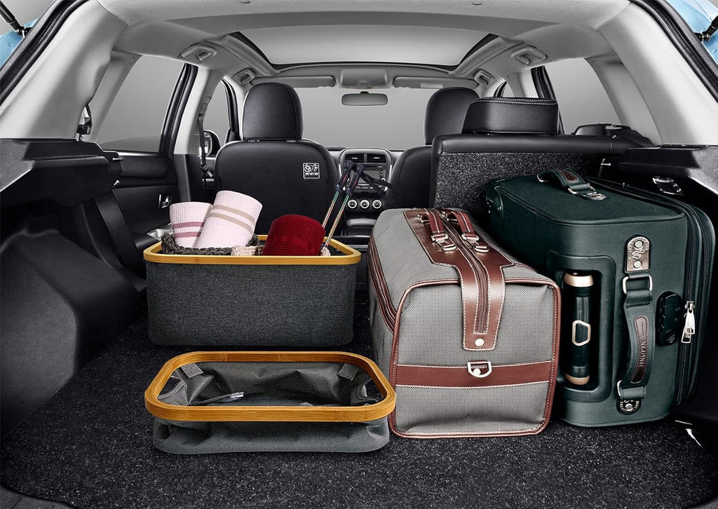 SET 3 pièces de rangement à Cadre en Bambou