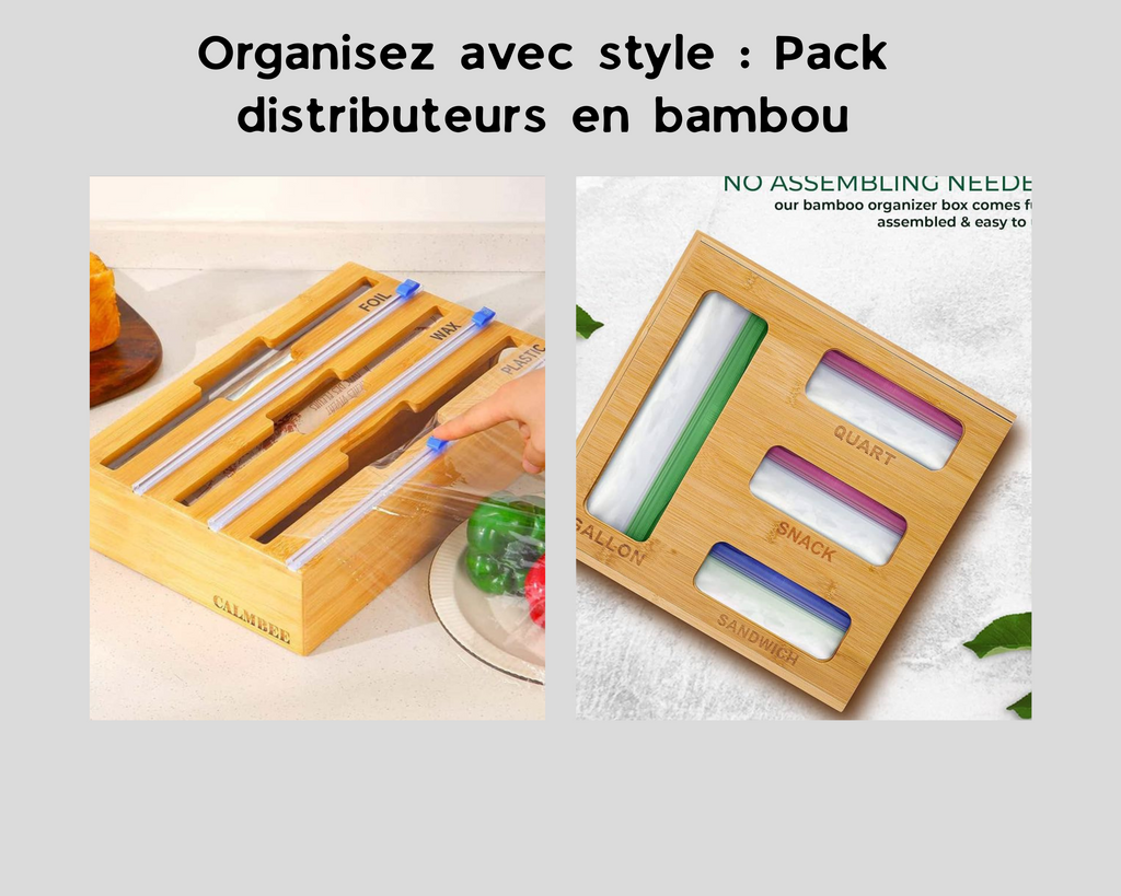 Pack distributeurs en bambou