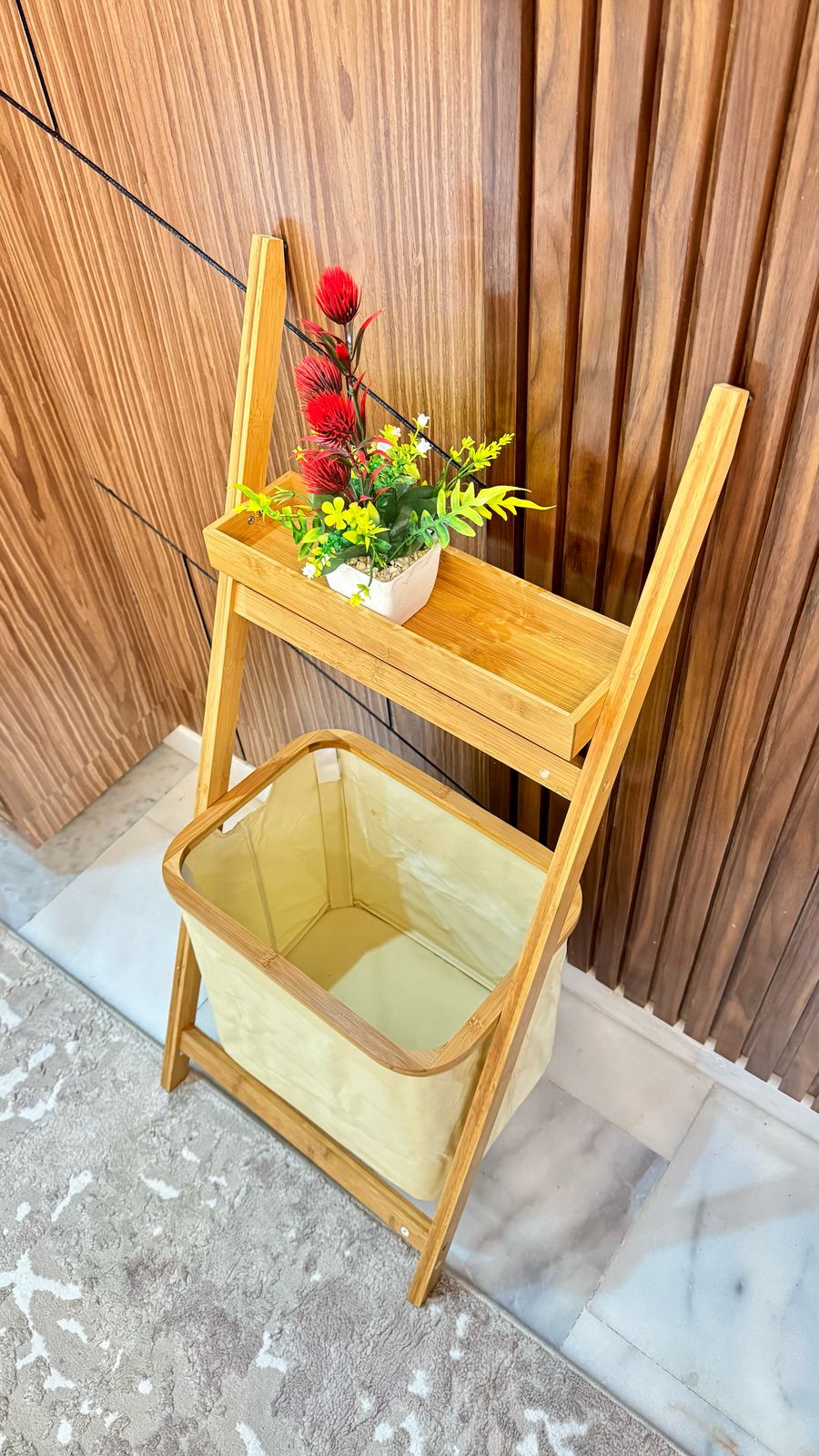 Panier à linge en bambou