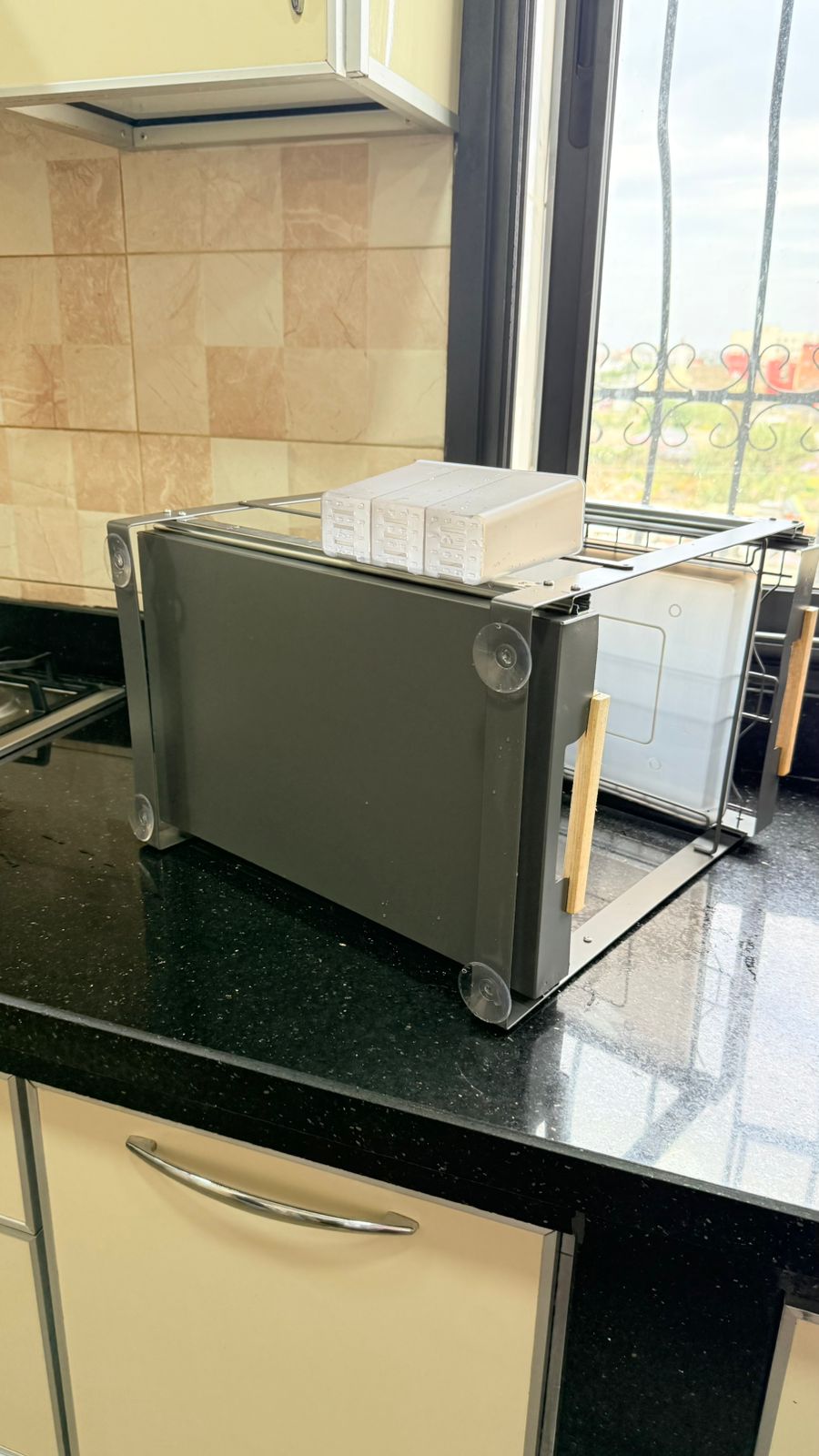 Égouttoir de cuisine multifonction 2 niveaux