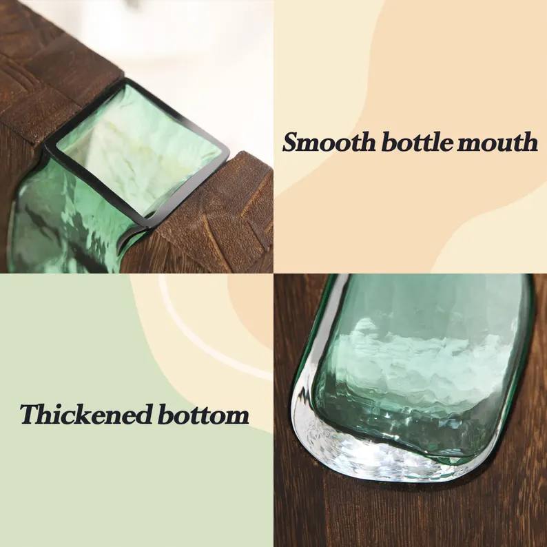 Vase en Bois et Verre