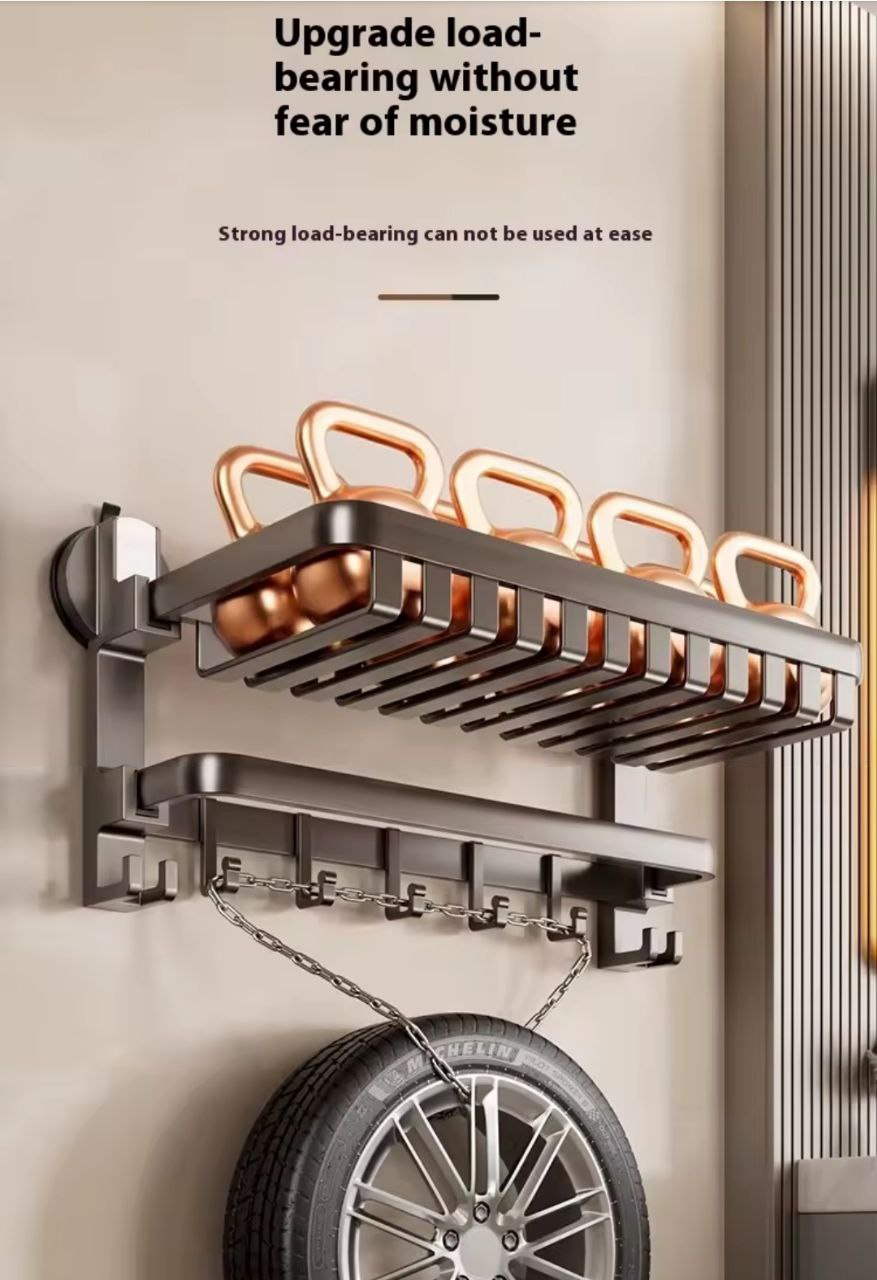 Serviette de bain murale à ventouse sans trou ✨