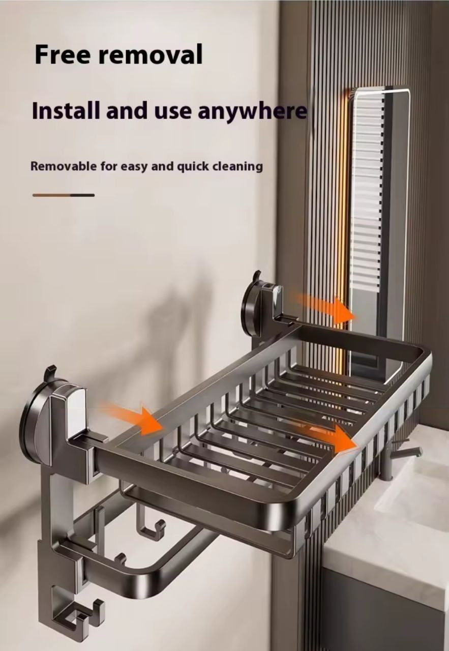 Serviette de bain murale à ventouse sans trou ✨