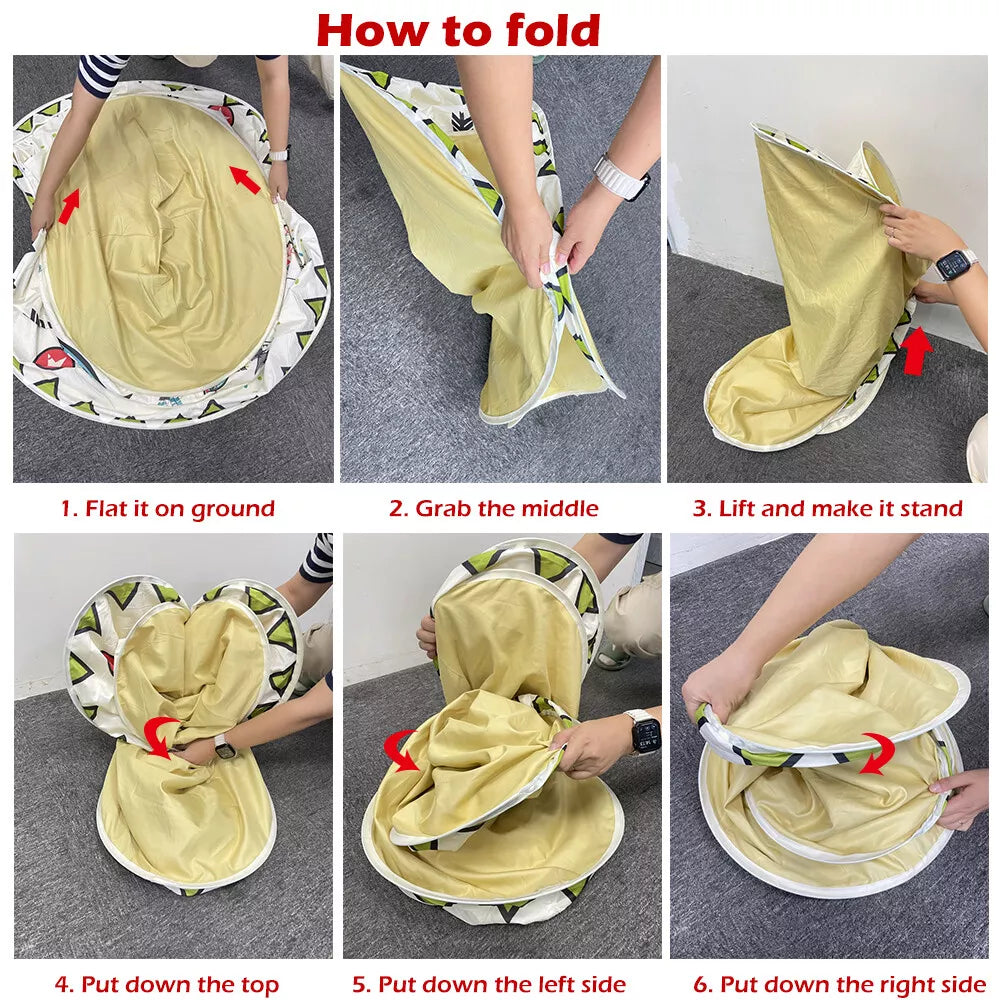 Tente Château Enfant Pliable avec Tapis et Lampes Lumineuses Magiques